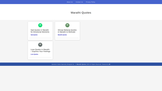 Thumbnail of marathiquotes.com