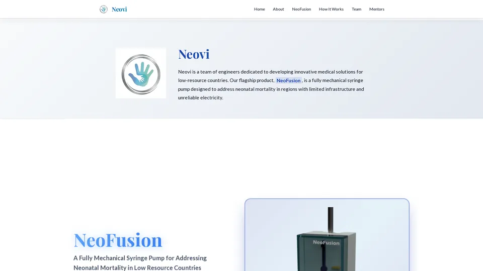 Screenshot of neovimedical.org