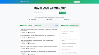 Thumbnail of touranswers.com
