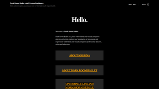 Screenshot of darkroomballet.org