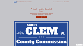 Screenshot of votescottclem.com