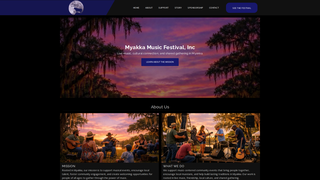 Screenshot of myakkamusicfest.org