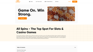 Thumbnail of allspins.org