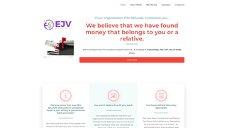 Thumbnail of ejvrefunds.org