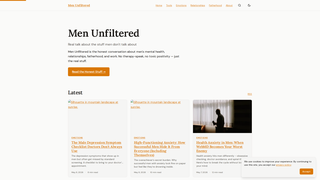 Screenshot of menunfiltered.com