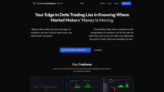 Screenshot of dashboardoptions.com