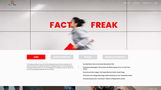 Screenshot of thefactfreak.com