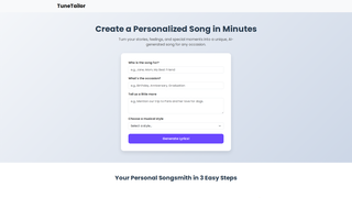 Thumbnail of personalizedsongmaker.com