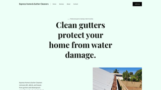 Screenshot of expressgutterclean.com