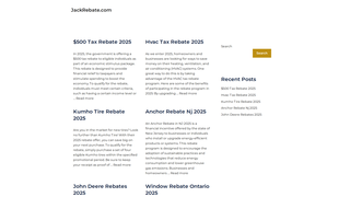 Thumbnail of jackrebate.com