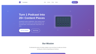 Thumbnail of podcastmultiplier.com