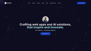 Screenshot of bharatgusaiwal.dev