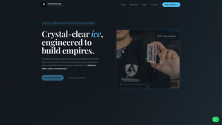 Screenshot of powerhouseicemachine.com
