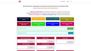 Thumbnail of dailyjobzpk.com