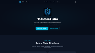 Screenshot of madnessandmotive.com