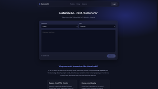 Screenshot of naturize.ai