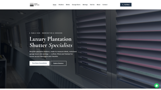 Screenshot of choosesmartshutters.com