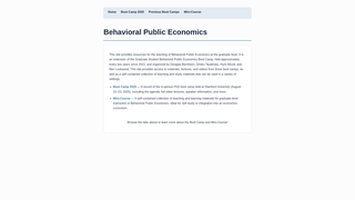 Thumbnail of behavioralpubliceconomics.com
