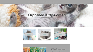 Screenshot of orphanedkitty.org