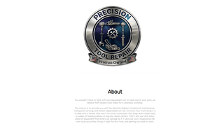 Screenshot of precision-tool-repair.com