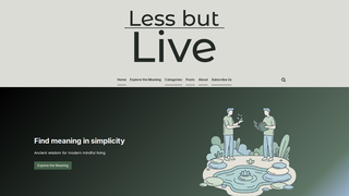 Thumbnail of lessbutlive.com