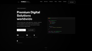 Screenshot of primextechzm.com