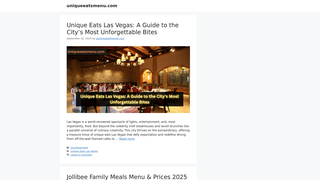 Thumbnail of uniqueeatsmenu.com