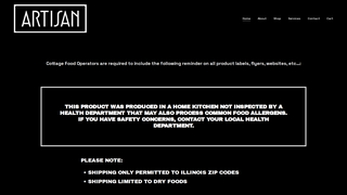 Thumbnail of artisanfoodllc.com