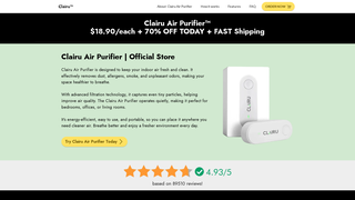 Thumbnail of clairuairpurifier.com