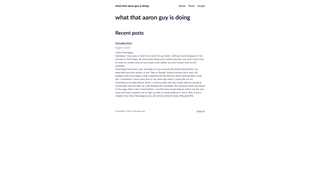 Thumbnail of didyouhearaboutwhatthataaronguyisdoing.com