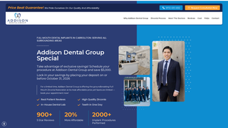 Screenshot of dentalimplantsaddison.com