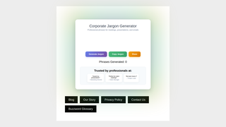 Thumbnail of corporatejargongenerator.com