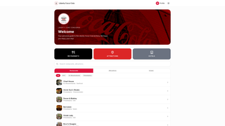 Screenshot of visitlibertycoke.com