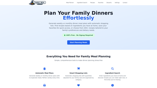 Thumbnail of familymealwizard.com
