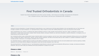 Thumbnail of orthodontistscanada.com