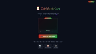 Screenshot of catchsantacam.com