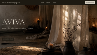 Screenshot of avivahealingspace.com
