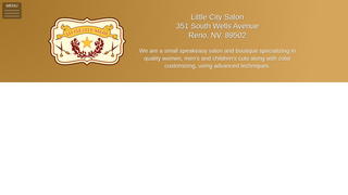 Screenshot of littlecitysalon.com