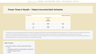 Thumbnail of theprayertimesriyadh.com