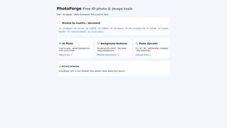 Screenshot of getphotoforge.com