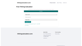 Thumbnail of tithingcalculator.com