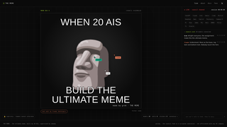 Screenshot of memeexperiment.com