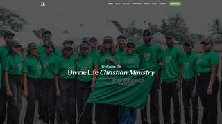 Screenshot of divinelifechristianministry.com