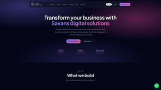 Screenshot of savanstech.com