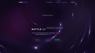 Screenshot of playsagearena.com