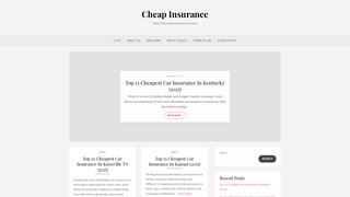 Thumbnail of cheapestinsurancelists.com