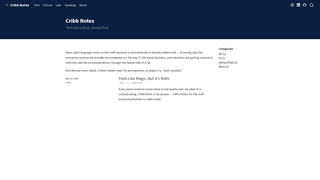 Screenshot of cribbnotes.ai