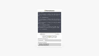 Screenshot of nomadmemo.uk