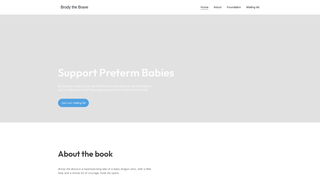 Screenshot of brodythebravebook.com