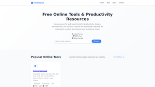 Thumbnail of toolzdex.com